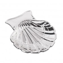 Concha de bautismo con cubiertos personalizados en estuche de regalo