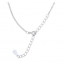 Collar de plata de corazón