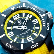 Reloj Marea deportivo para hombre color amarillo