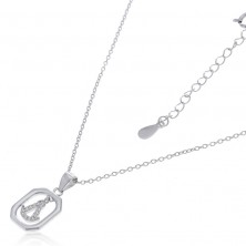 Collar Virgen del Rocío de plata para niña y mujer