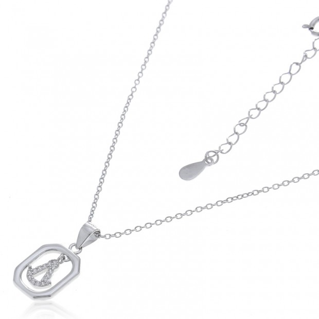 Collar Virgen del Rocío de plata para niña y mujer