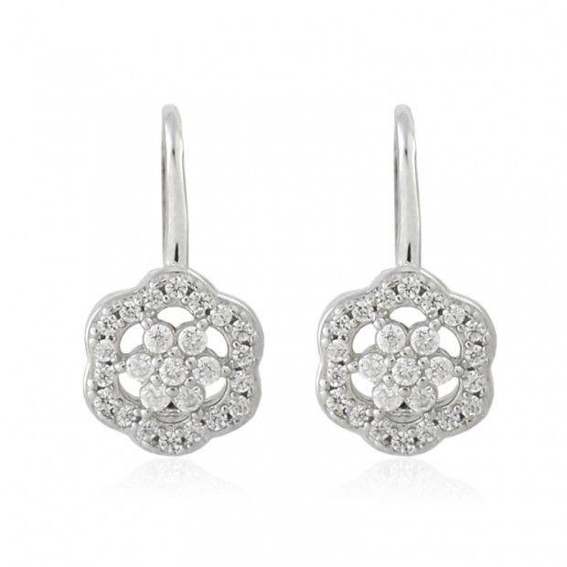 Pendientes de plata colgantes