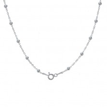 Collar bolas de plata de 3 mm