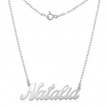 Collar personalizado con nombre de plata