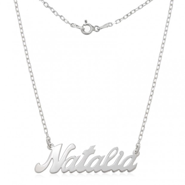 Collar personalizado con nombre de plata