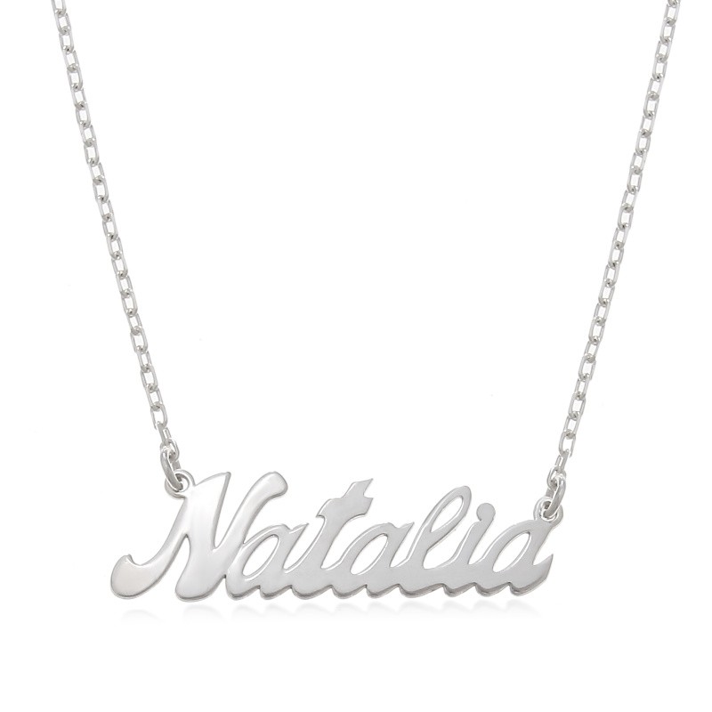 Collar personalizado con nombre de plata