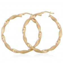 Aros de oro torneados de 18k