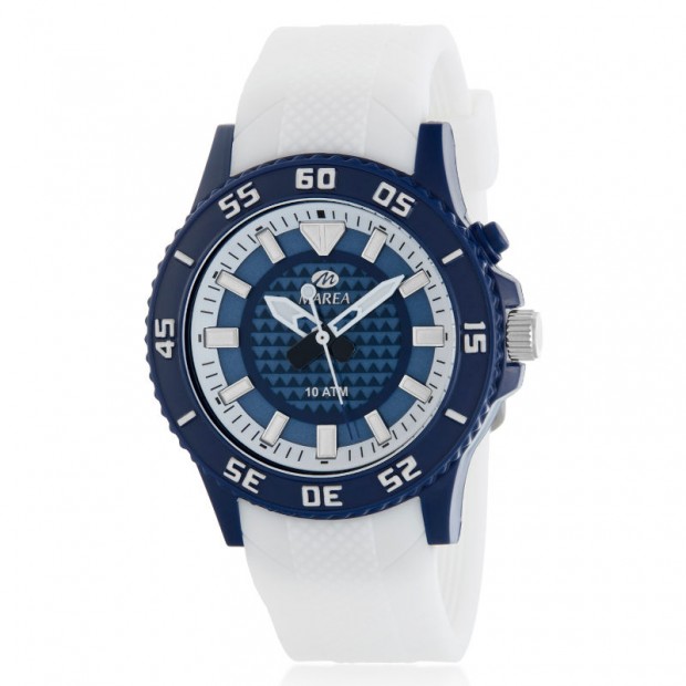 Reloj Marea analógico blanco y azul Reloj Marea analógico blanco y azul