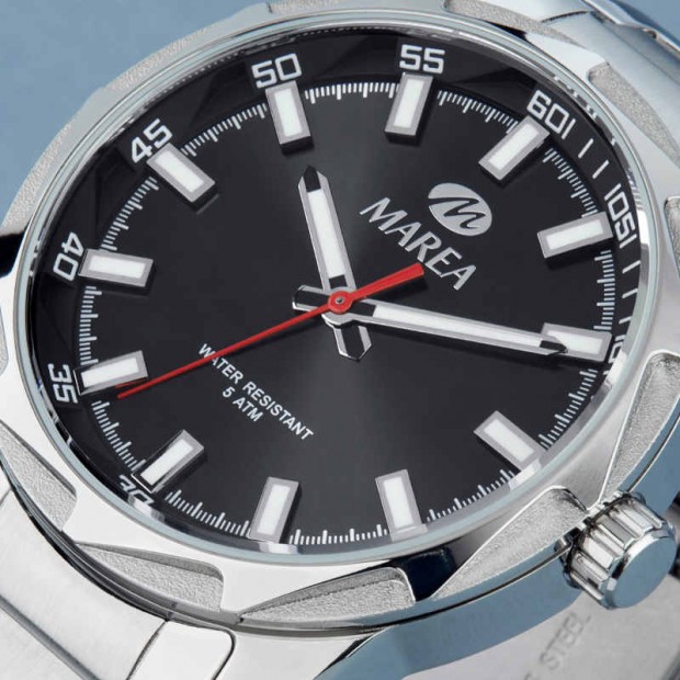 Reloj con esfera negra para hombre Marea B54253/2