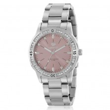 Reloj de mujer Marea analógico con esfera rosa