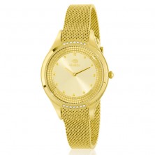 Reloj Marea dorado con malla para mujer