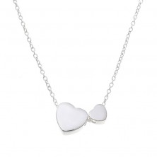 Collar corazon de plata para mujer