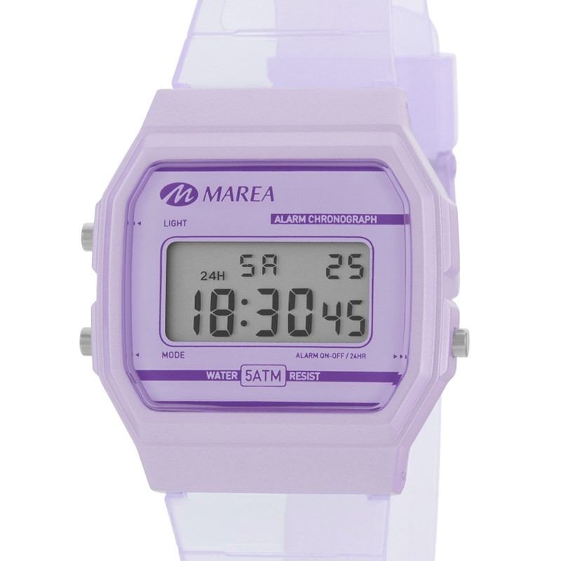 Reloj mujer digital lila Marea B35350/5